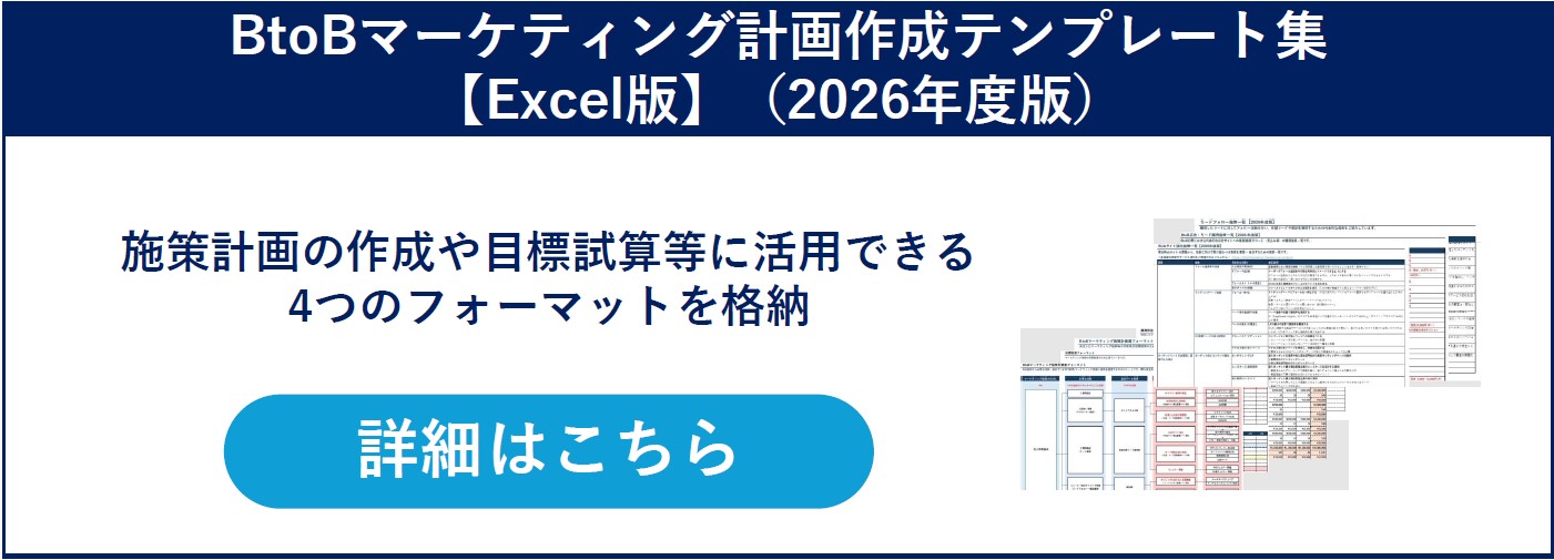 BtoBマーケティング計画作成テンプレート集