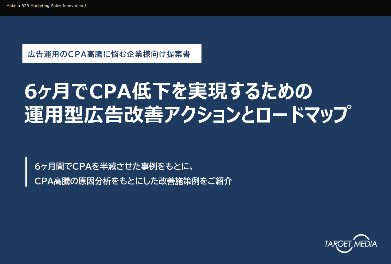 6ヶ月でCPA低下を実現するための運用型広告改善アクションとロードマップ&BPO事業